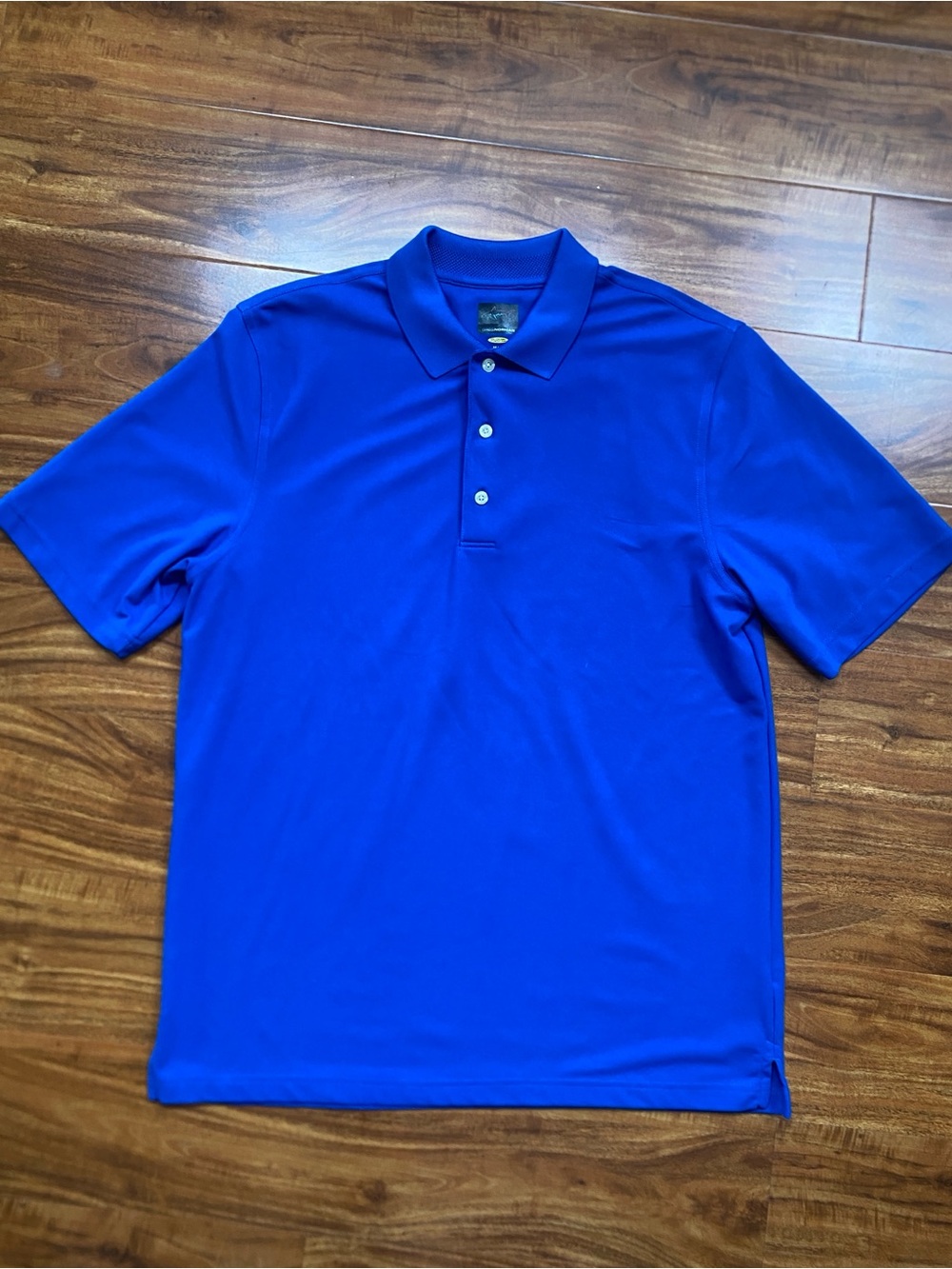 Greg Norman Men's Blue Collared Play Dry Polo Shirt Size Medium Golf Casual